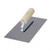 Richard Cement Finishing Trowel - Steel - 4-in W x 10-in L - Wooden Handle