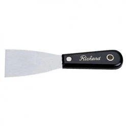 Richard Flexible Putty Knife - Black - 2-in W High Carbon Steel Blade - 3 3/4-in L Polypropylene Handle