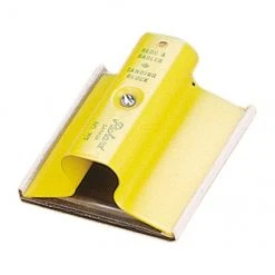 Richard Heavy Duty Sanding Block - Simple Screw Sandpaper Changing System - Steel - 4-in L x 3 5/8-in W