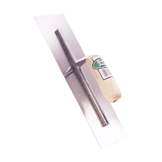 Richard Cement Finishing Trowel - Steel - 4-in W x 14-in L - Wooden Handle Richard Cement Finishing Trowel - Steel - 4-in W x 14-in L - Wooden Handle -RICHARD Sales 0271106 L