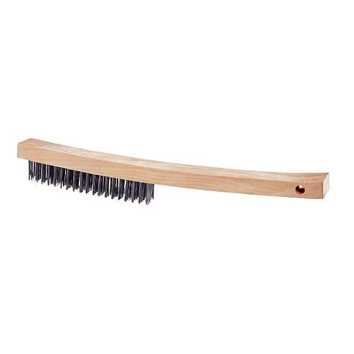 Richard Wire Brush - Long Curved Handle - 1/8-in L Steel Bristles - 14-in L Richard Wire Brush - Long Curved Handle - 1/8-in L Steel Bristles - 14-in L -RICHARD Sales 0271329 L