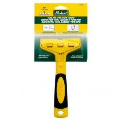 Richard Snap-Lock Clamp System Scraper - Yellow and Black - 4-in W High Carbon Steel Blade - 9-in L Metal Handle
