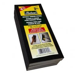 Richard 4-Sided Drywall Sanding Sponge - Medium Grit - 8 7/8-in L x 4-in W x 3/4-in H - 3 Per Pack